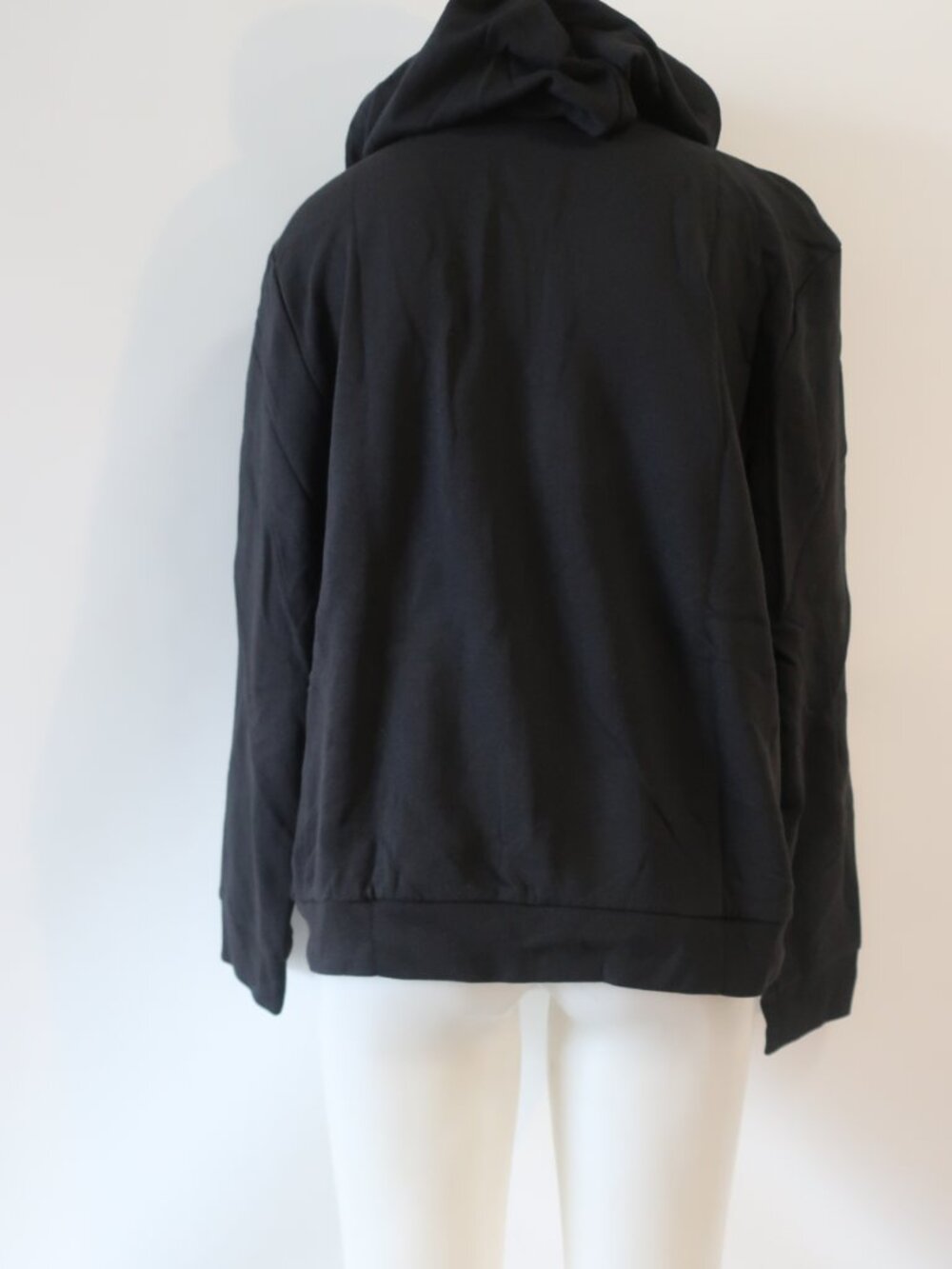 NWT Women Pink Victoria's Secret (Item-17) Black White Zip Logo Hoodie XXL - Picture 6 of 8